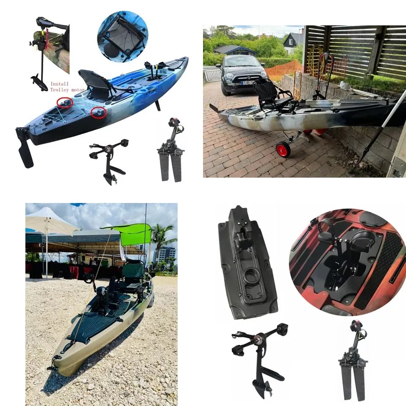 Fishing Kayak Sit On Top - Motore Elettrico a Pedale Singolo per