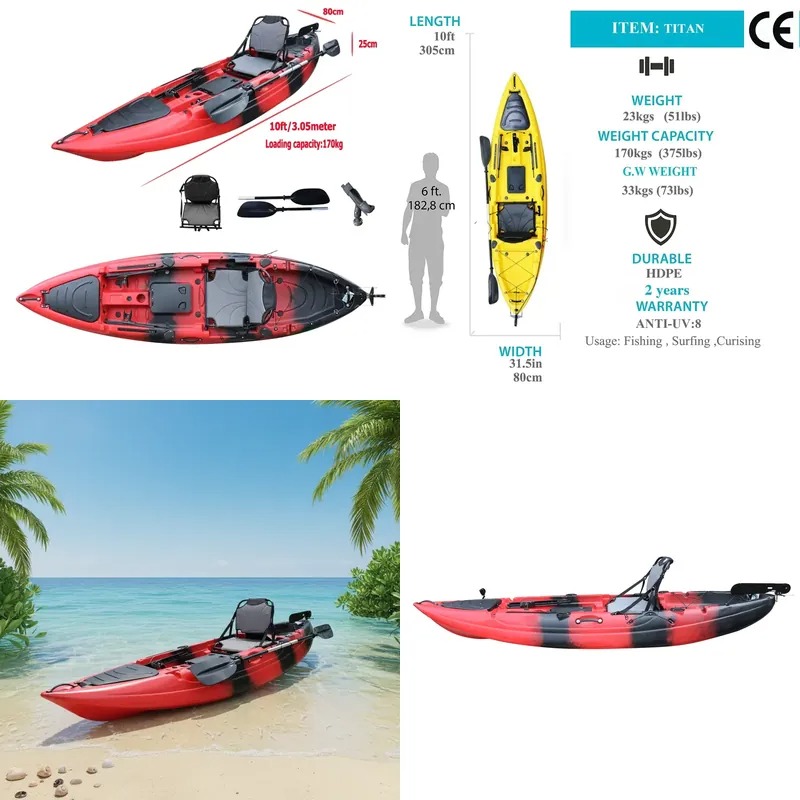 Fishing Kayak Sit In - Kayak da Pesca Monoposto da 3