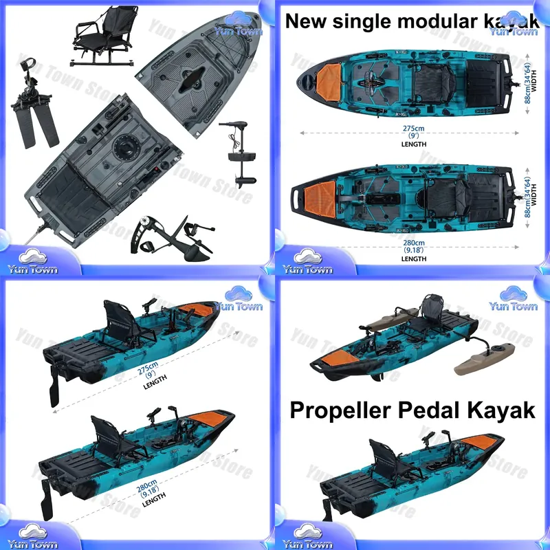 Fishing Kayak Sit In - Kayak Modulare 9.5ft Sit On Top