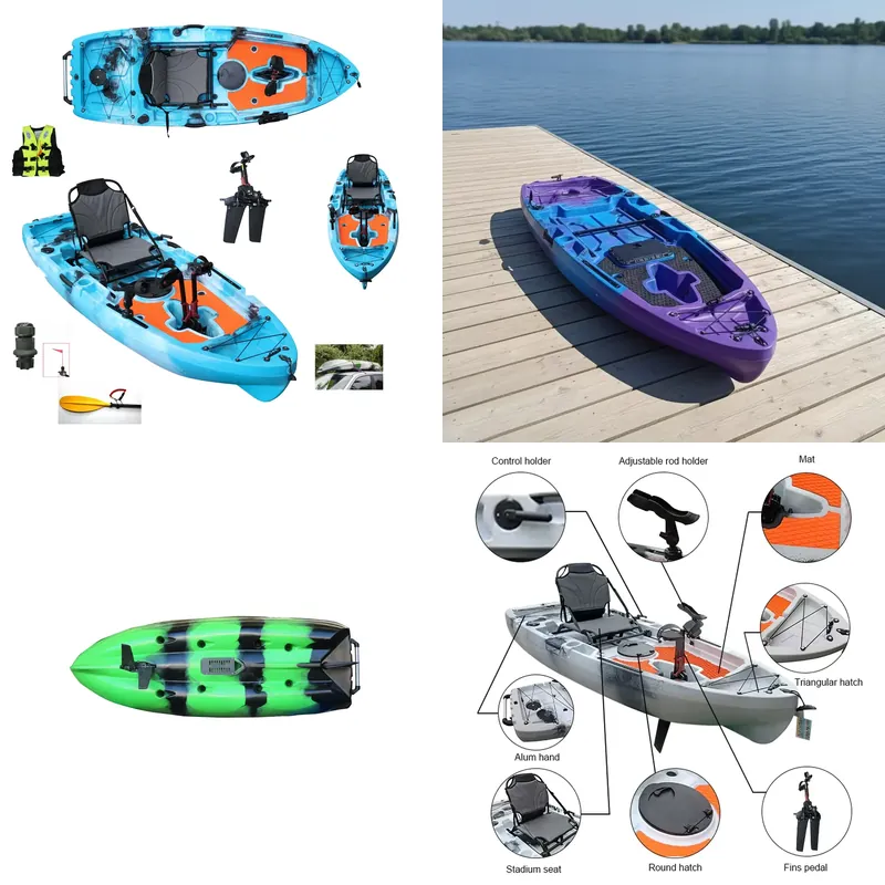 Fishing Kayak Pedal Drive - Kayak Vicking Ocean monoposto sit-on-top con
