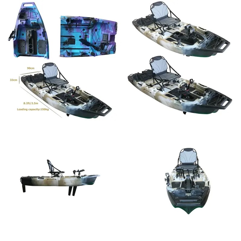 Kayak Modulare Monoposto da 8  - Fishing Kayak Pedal Drive recensione e prezzo