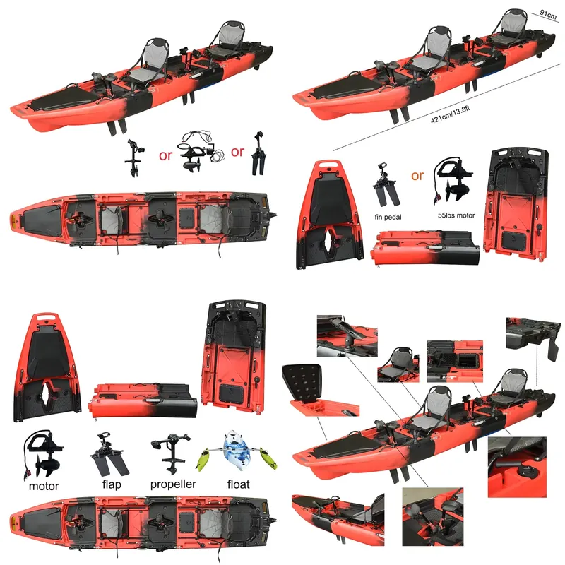 Kayak da Pesca OEM con Motore  - Fishing Kayak Pedal Drive recensione e prezzo